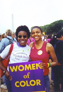 Moya and Jalylah at The March for Women's Lives on April 25, 2004 in Washington, D.C..