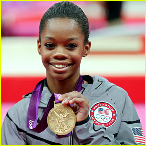 Gabby Douglas, last year, after winning a gold medal