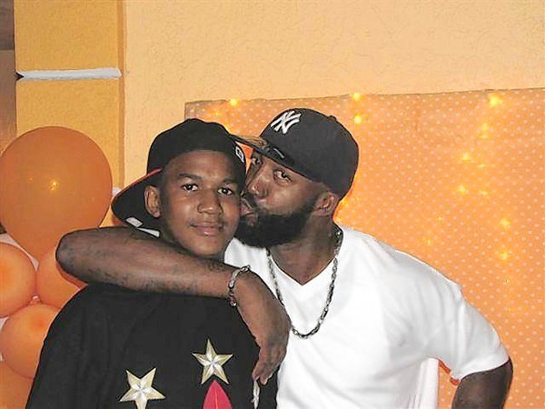 Trayvon and his father, Tracy.