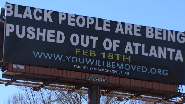 A truthtelling billboard on Interstate 285 in Atlanta, GA