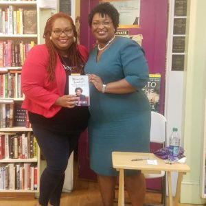 Stacey Abrams with CF Susana at Charis Books, ATL